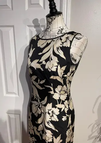 Ann Taylor Vintage Matching Set Blazer Dress  Silk Floral Print Envy Pencil Work Party Shift Sheath thumbnail 4