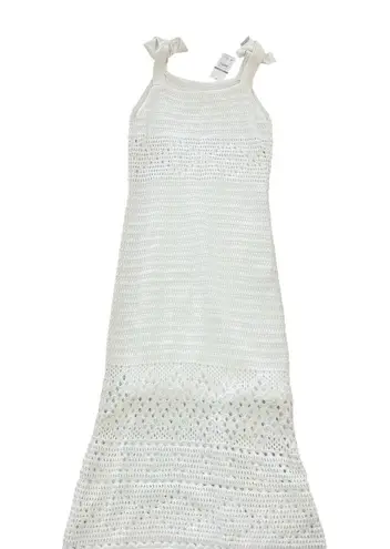 Sofia Jeans by Sofia Vegara Womens Dress Size Medium White Tie Strap Crochet