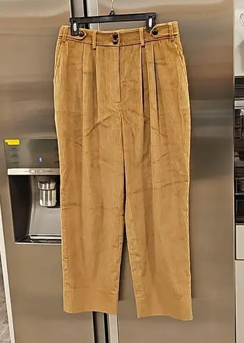 💕DOEN💕 Atherton Pant ~ High Waisted Corduroy Pants Chestnut Brown 12 NWT