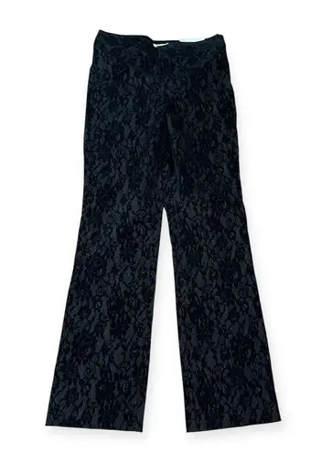 Harold’s “Sarah” Favorite Fit Velvet Brocade Trousers Black Size 8