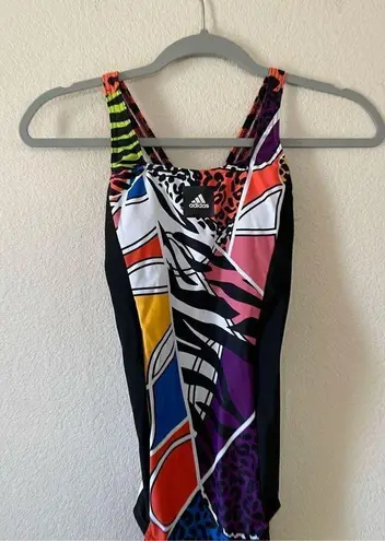 Adidas NWT  RICHI MNISI Cross Back One-Piece Swimsuit Multicolor size 0