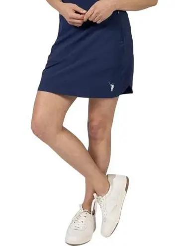 William Murray Spinner Golf Skort Tartan Plaid Shorts Navy Blue Size XL