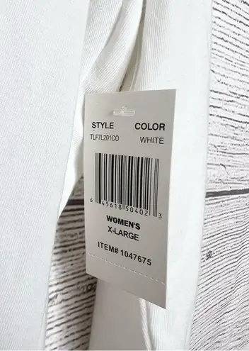 32 Degrees Heat NWT White Long Sleeve Scoop Neck Layering Top Size XL