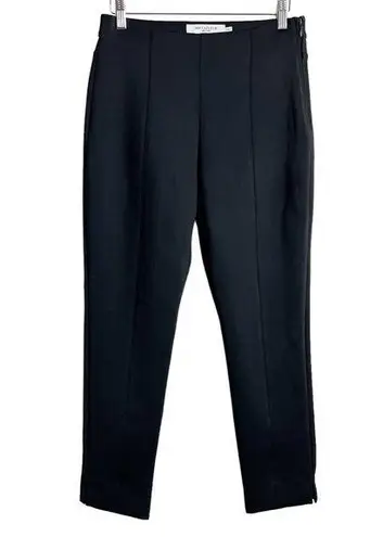 MM.LaFleur M.M. Lafleur Black Nylon Seamed Split Leg Pants Size 6