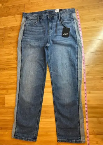 Simply Vera By Vera Wang Deven Jeans Straight Mid Rise Stretch Blue Women Sz 12