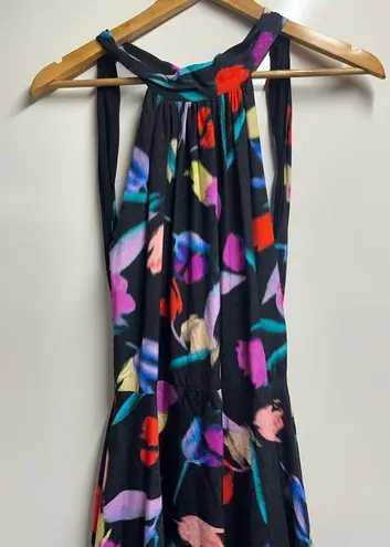 ROTATE NEW NWT Frederikke floral halterneck dress multicolor size 8 (38) Black