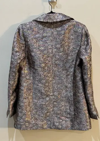 McCulleys Highlands Size S Blazer Jacket Multicolor Metallic Iridescent Black