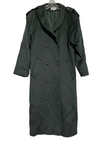 Vintage John Weitzman Men's Overcoat Wool Blend Made in Poland Black Size 8