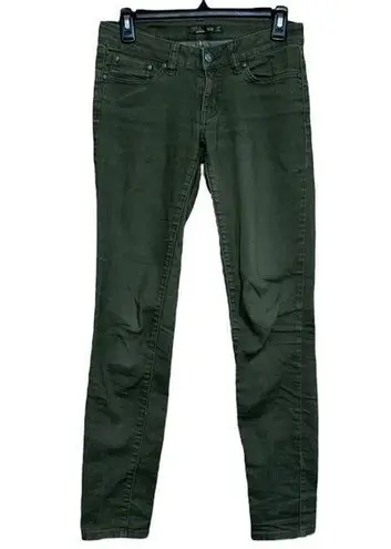 prAna Women’s green low rise skinny jeans y2k grunge