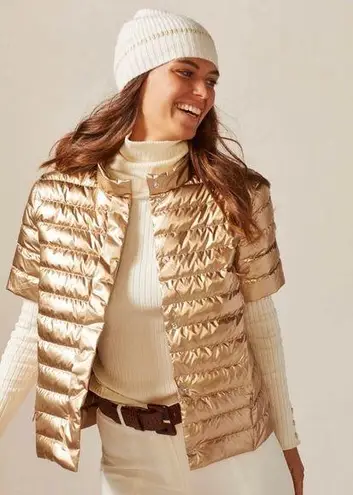 J. McLaughlin  Sarabeth Puffer Jacket Gold