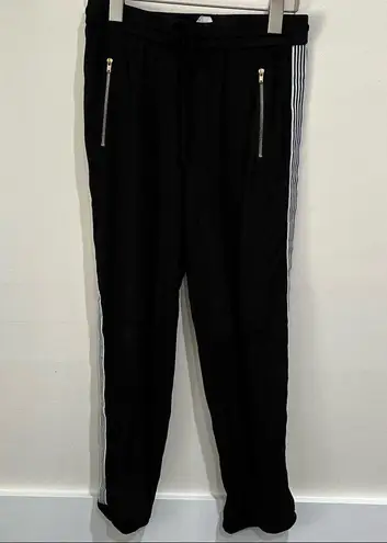 Ramy Brook Apres Jake Jogger Pants Small Black Stripe
