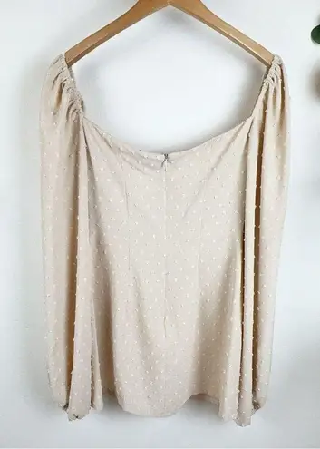 NWT Rumer Delilah Long Sleeve Mini Dress in Nude Size Small