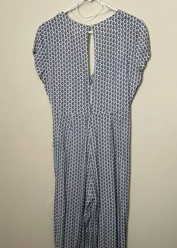 Francesca's Francesca’s Blue And White Floral Jumpsuit Size Small