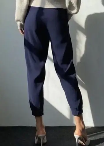 Babaton Aritzia Dexter Tuxedo Jogger Pant Navy Blue Large