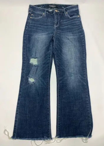 Liverpool Jeans Company Liverpool The Crop Flare Denim Blue Jean Size 6/28
