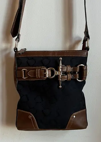 CHAPS  equestrian Crossbody Bag with buckle accents thumbnail 1