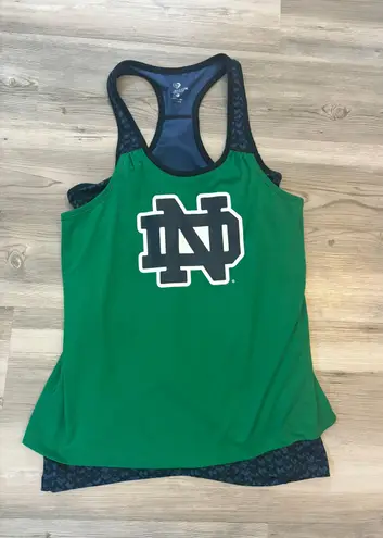 Colosseum Size Large Notre Dame Racerback Tank pit to pit is 16 length is 24