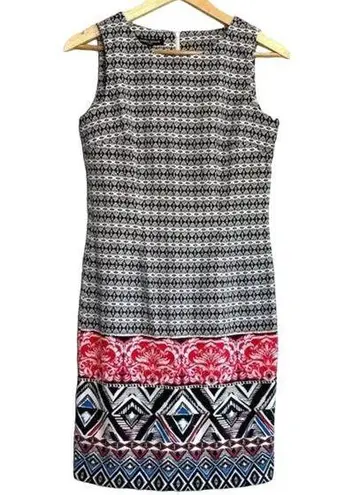 Mario Serrani NWT Women's Dress Sz 4 Black and White Career Knee Length Business