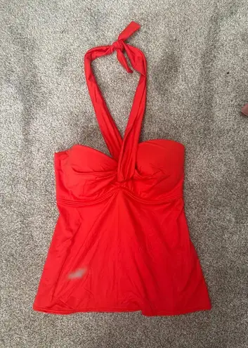 Coco reef Five Way Bra Sized Underwire Tankini Top in Classic Red,32/34D