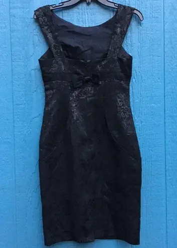 Maggy London Black Sleeveless Formal Cocktail Mini Dress Size 2