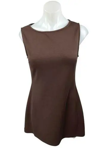 White Fox Women's Brown Sleeveless Zip Cami Camisole Mini A