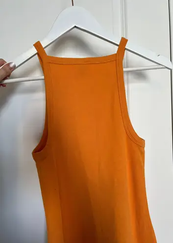 Old Navy Orange Ribbed Dress