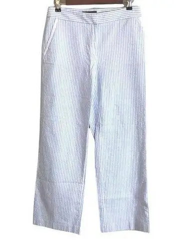 Liz Claiborne Liz Clairborne Petite | Audra Seersucker Wide Leg Pants | 6R Petite