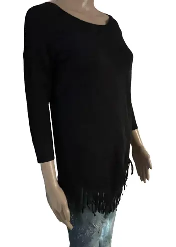 INC Fringe Hem Sweater