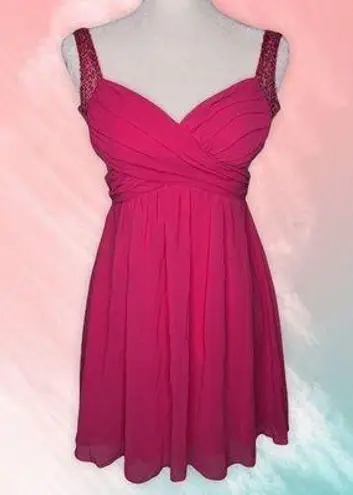 Roberta sequined pink mini dress party, prom, homecoming dress Juniors size 3