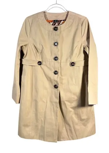 Babystyle Maternity Khaki Trench Coat Jacket Size S NWT Tan