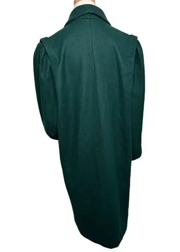 Vintage Jofeld green wool blend shawl collar double breasted overcoat size M/L Size L