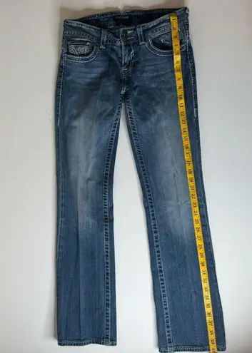 Vigoss  Womens The Dublin Boot Cut Denim Jeans Sz 28 | Cowgirl Retro Y2K Western