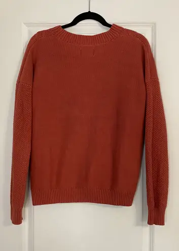 Rhythm Burnt Orange Cable Knit Sweater
