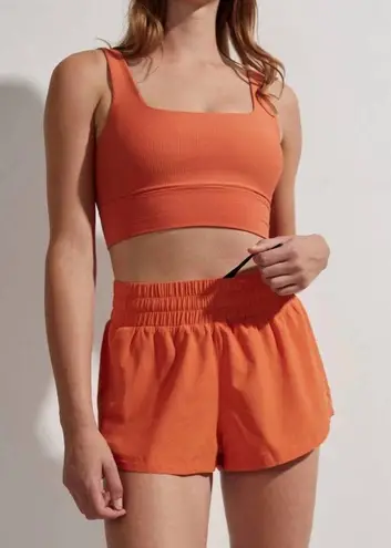 Varley Kallin Running Short in Orange Rust Large