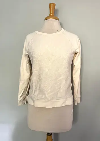 Lauren Ralph Lauren Cream Eyelet Sweatshirt Sweater