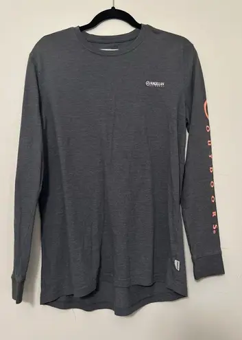 Magellan outdoors Boyfriend Fit Long Sleeve Shirt Size M Gray