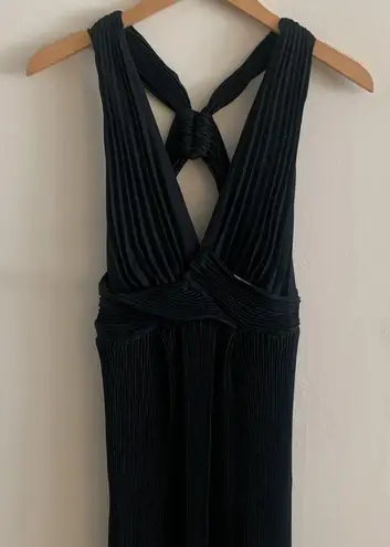 ALC Frank A.L.C. Everly Gown - Size 6 - Dark Navy Pleated Long Maxi Formal Dress