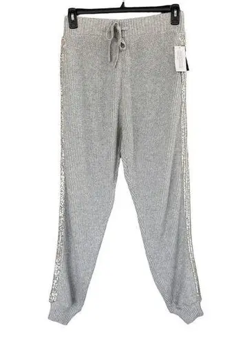 INC International Concepts Small Joggers Pants Sequins Pockets Stretch Gray New
