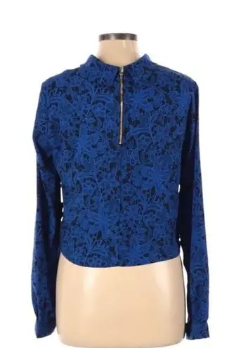 Chloe K NWT  Blue Floral Blouse