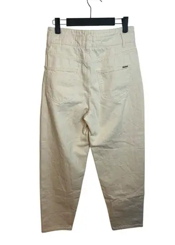 VERO MODA Cream High Waisted Tapered Leg Jeans