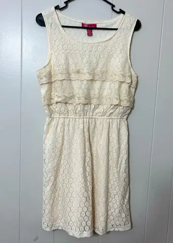 Ultra Pink Up by Beige Lace Dress Size L NWT