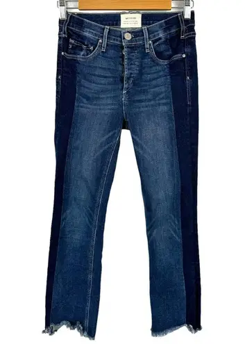 McGuire Denim Anthropologie McGuire Vintage Mid-Rise Cropped Raw Hem Jeans Two Tone Denim 26