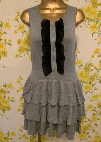 Twelve By Twelve Fit and Flare Tiered Cashmere Feel Skater Dress Medium