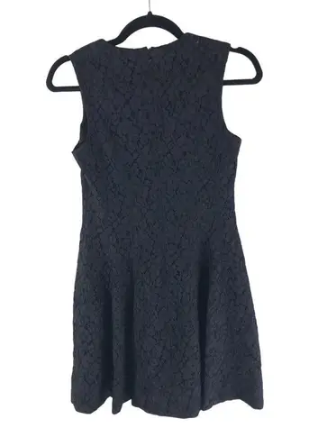 Derek Lam 10 Crosby Dress A Lined Mini Lace Overlay Sleeveless V Neck Black 2