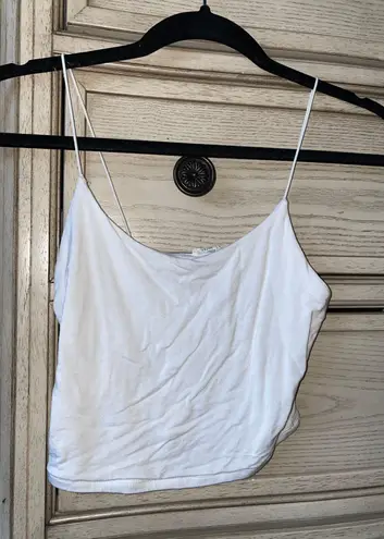 Garage White Crop Top