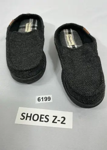 Dearfoams Mens Slipon Slippers Small 7/8 Gray Foam Insoles