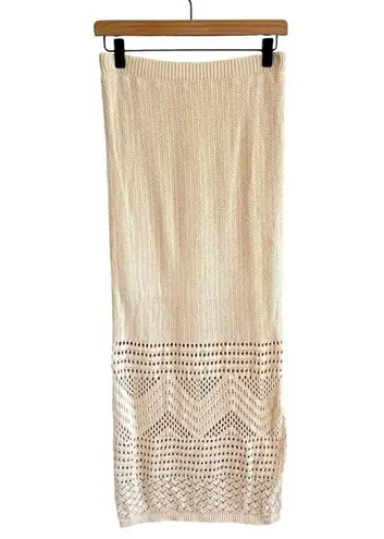 Freshman 1996 Womens Crochet Knit Boho Skirt Size M Resort Beachy Festival Size M