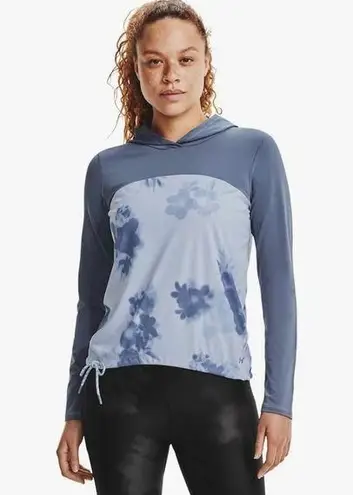 Under Armour  Women’s UA Iso-Chill Shore Break Hoodie Size Xl Floral Mineral Blue