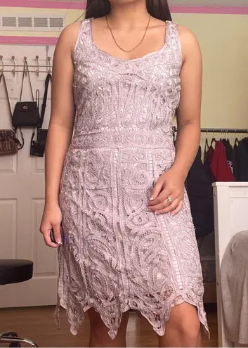 Kasper Gray Midi Sheath Dress with V-neck for Wedding Guest