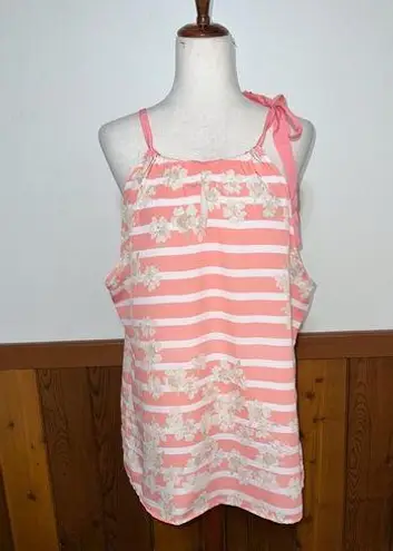 New York & Co. Pretty Tie Shoulder Chiffon Tank!